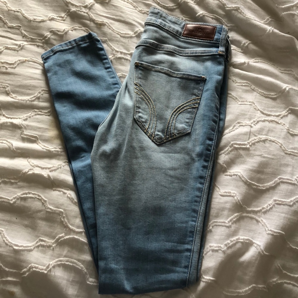 High Rise Super Skinny Light Wash Jeans